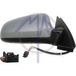 SPECCHIO RETROVISORE ELETTRICO AUDI A4 01>08 DESTRO VERNICIABILE RIPIEG ELETTR ASFERICO CROMATO TERMICO