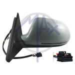SPECCHIO RETROVISORE ELETTRICO AUDI A4 08>10 SINISTRA VERNICIABILE C/FANA ASFERICO CROMATO TERMICO 6 PIN