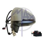 SPECCHIO RETROVISORE ELETTRICO AUDI A4 15 SINISTRO VERNICIABILE C/FAN RIPIEGABILE ELETTR MEMO BLIS 15PIN