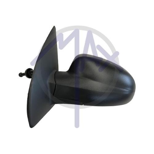 SPECCHIO RETROVISORE MECCANICO DAEWOO/CHEVROLET AVEO T200 03>06 - KALOS 03>08 SX NERO 3/5PORTE
