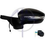 SPECCHIO RETROVISORE ELETTRICO CITROEN C3 DAL 2018 SINISTRO NERO C/FANALINO 6 PIN