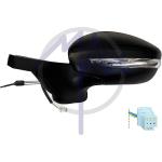 SPECCHIO RETROVISORE MECCANICO CITROEN C3 DAL 2018 SX NERO CON FANA 2 PIN