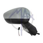 SPECCHIO RETROVISORE ELETTRICO CITROEN C3 10>16 DESTRO VERNICIABILE BASE NERA FANA SENSOR TEMP 7 PIN