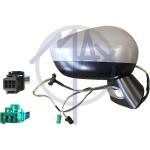 SPECCHIO RETROVISORE ELETTRICO CITROEN C4 09>11 DX VERNICIABILE BASE NERA C/FAN SENSORE TEMP