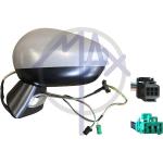 SPECCHIO RETROVISORE ELETTRICO CITROEN C4 09>11 SX VERNICIABILE BASE NERA C/FANA 7 PIN