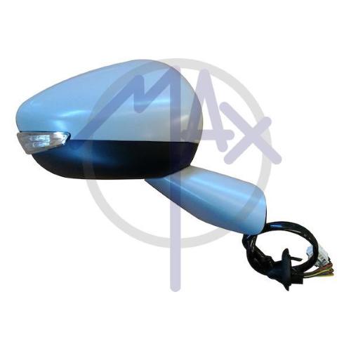SPECCHIO RETROVISORE ELETTRICO CITROEN C4 PICASSO 13>18 DX VERNICIABILE BASE VERNICIABILE C/FANA LUC CORT SENSORE RIPIEG EL 12PIN