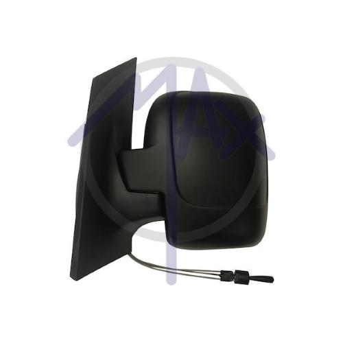 SPECCHIO RETROVISORE MECCANICO CITROEN JUMPY 07>16 - FIAT SCUDO 07>21 - PEUGEOT EXPERT 07>16 SINISTRO NERO (DOPPIO VETRO)