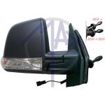 SPECCHIO RETROVISORE MECCANICO FIAT DOBLO' COMBI/PANORAMA 10>15 - OPEL COMBO 12>15 DX NERO FAN(VETRO SINGOLO)