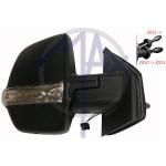 SPECCHIO RETROVISORE MECCANICO FIAT DOBLO' CARGO 10>15 - OPEL COMBO 12>15 DX NERO FAN (DOPPIO VETRO)