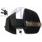 SPECCHIO RETROVISORE MECCANICO FIAT DOBLO' CARGO 10>15 - OPEL COMBO 12>15 SX NERO FAN (DOPPIO VETRO)