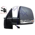 SPECCHIO RETROVISORE MECCANICO FIAT DOBLO' COMBI/PANORAMA 15 - OPEL COMBO 15>18 SX VERNICIABILE FANA (VETRO SINGOLO)
