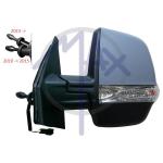 SPECCHIO RETROVISORE MECCANICO FIAT DOBLO' CARGO 10>15 - OPEL COMBO 12>15 SX VERNICIAB FAN (DOPPIO VETRO)