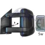 SPECCHIO RETROVISORE ELETTRICO CITROEN JUMPER 06 - FIAT DUCATO 06 - PEUGEOT BOXER 06 SX NERO FREC BIANC SENSOR TE(DOPP VETRO BRACCIO LUNGO)5W