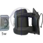 SPECCHIO RETROVISORE MANUALE CITROEN JUMPER 06 - FIAT DUCATO 06 - PEUGEOT BOXER 06 DX NERO FREC BIANC (DOPP VETRO BRACC CORTO)5W