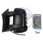 SPECCHIO RETROVISORE ELETTRICO CITROEN JUMPER 06 - FIAT DUCATO 06 - PEUGEOT BOXER 06 SX NERO FREC BIANC TERM(DOPP VETRO BRACC CORTO)5W