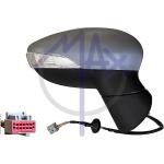 SPECCHIO RETROVISORE ELETTRICO FORD FIESTA 13>17 DX VERNICIABILE FANA 6 PIN