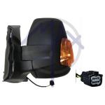 SPECCHIO RETROVISORE MANUALE FORD TRANSIT 14>20 SX NERO FANA AMBR (DOPP VETRO BRAC CORTO)16W
