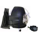 SPECCHIO RETROVISORE MANUALE FORD TRANSIT 14>20 SX NERO FANA BIANCO (DOPP VETRO BRAC CORTO)5W