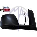 SPECCHIO RETROVISORE ELETTRICO FORD TRANSIT/TOURNEO CONNECT 14>18 SX NERO RIPIEGAB (DOPPIO VETRO)7PIN