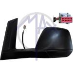 SPECCHIO RETROVISORE ELETTRICO FORD TRANSIT/TOURNEO CONNECT 14>18 SX NERO RIPIEGAB (DOPPIO VETRO)7PIN
