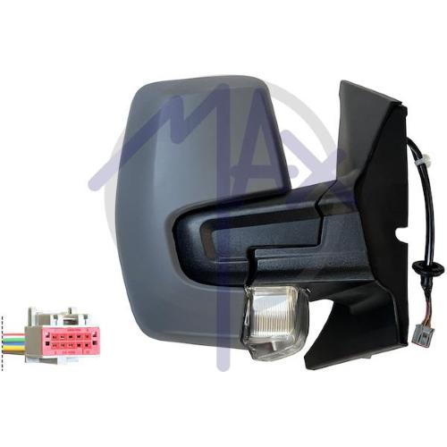 SPECCHIO RETROVISORE ELETTRICO FORD TRANSIT/TOURNEO CUSTOM 18 DX VERN FANA RIPIEG 8 PIN (DOPPIO VETRO)