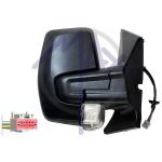 SPECCHIO RETROVISORE ELETTRICO FORD TRANSIT/TOURNEO CUSTOM 18 DX NERO FANA RIPIEG (DOPPIO VETRO)