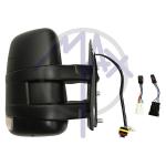 SPECCHIO RETROVISORE ELETTRICO IVECO DAILY 06>14 DESTRO NERO FANA TERM (DOPPIO VETRO BRACCIO CORTO) 16W
