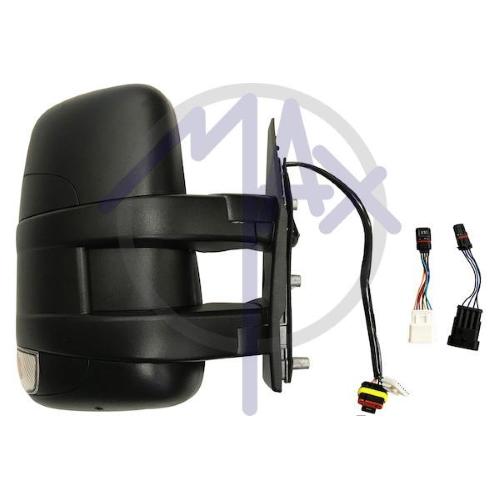 SPECCHIO RETROVISORE ELETTRICO IVECO DAILY 06>14 DESTRO NERO FANA TERM (DOPPIO VETRO BRACCIO CORTO) 16W