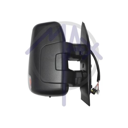 SPECCHIO RETROVISORE ELETTRICO IVECO DAILY 14 DESTRO NERO FANA SENS TEMP TERMICO 7 PIN(DOPPIO VETRO BRACCIO CORTO)16W