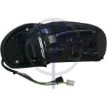 SPECCHIO RETROVISORE ELETTRICO MERCEDES CLASSE C W203 00>04 SINISTRO SENZA CALOTTA CAVO FAN RIP TERM(CONNET LUNGO)9PIN