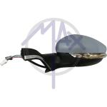SPECCHIO RETROVISORE ELETTRICO PEUGEOT 2008 13>19 - PEUGEOT 208 12>19 SX VERNICIABILE BASE CROM FANA RIPIEG TERMICO 9PIN