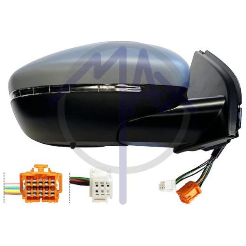 SPECCHIO RETROVISORE ELETTRICO PEUGEOT 308 DAL 2013 AL 2021 DESTRO VERNICIABILE FANA SENSOR TE TERMICO