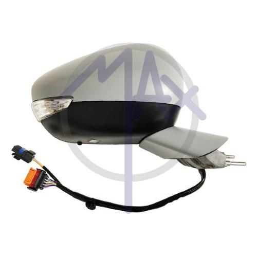 SPECCHIO RETROVISORE ELETTRICO PEUGEOT 508 11>14 DX VERNICIABILE FANA L/CORT RIPIEG SENS TERMICO 12PIN