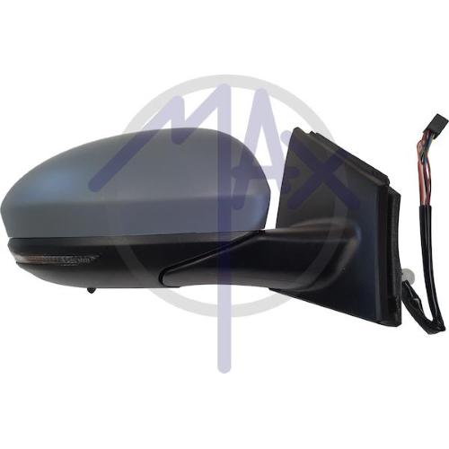 SPECCHIO RETROVISORE ELETTRICO RENAULT MEGANE IV DAL 2015 DESTRO VERNICIABILE RIPIEGAB SENSOR TEMP FAN TERM 11PIN