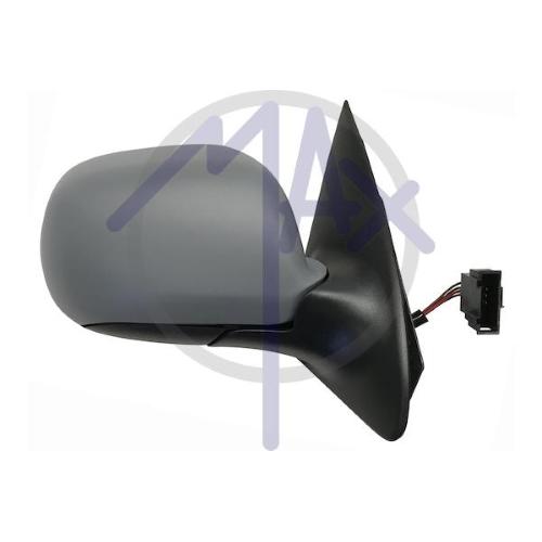 SPECCHIO RETROVISORE ELETTRICO SKODA FABIA 99>07 DESTRO VERNICIABILE TERMICO(PICCOLO)