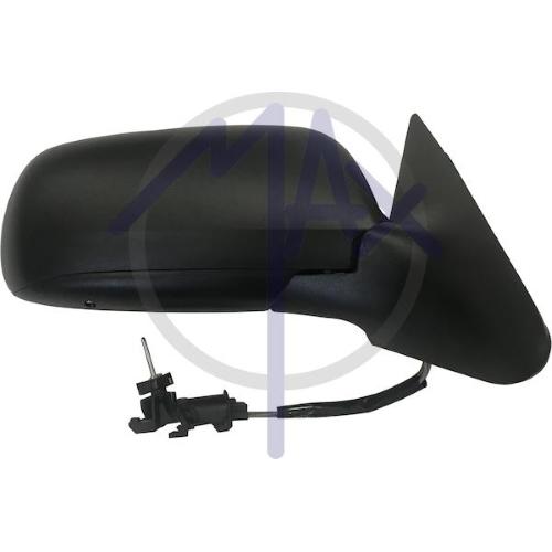 SPECCHIO RETROVISORE MECCANICO SKODA OCTAVIA 97>05 DESTRO NERO (GRANDE)