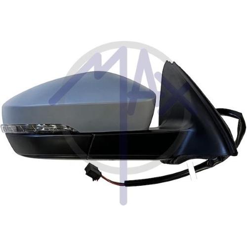 SPECCHIO RETROVISORE ELETTRICO SKODA OCTAVIA 13>20 DESTRO VERNICIABILE FANA TERMICO 6PIN