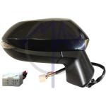 SPECCHIO RETROVISORE ELETTRICO TOYOTA COROLLA E210 2019 DESTRO NERO VERNICIABILE FANA RIPIEG 7PIN