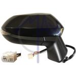 SPECCHIO RETROVISORE ELETTRICO TOYOTA COROLLA E210 2019 DESTRO NERO VERNICIABILE FANA TERM 6PIN