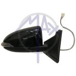 SPECCHIO RETROVISORE ELETTRICO TOYOTA COROLLA DAL 2011 AL 2014 DESTRO NERO FANA 5PIN