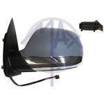 SPECCHIO RETROVISORE ELETTRICO VOLKSWAGEN AMAROK 13 SX VERNICIABILE BASE CROMATA RIPIEG TERM(CONN 10 FORI 5PIN)