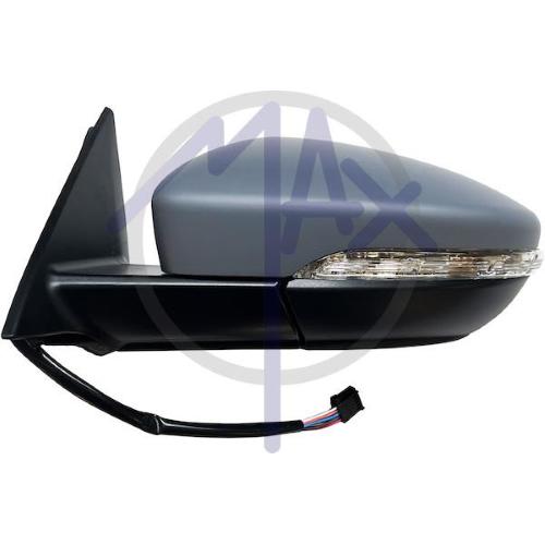 SPECCHIO RETROVISORE ELETTRICO VOLKSWAGEN BEETLE DAL 2011 SINISTRO VERNICIABILE FANA TERMICO 6PIN