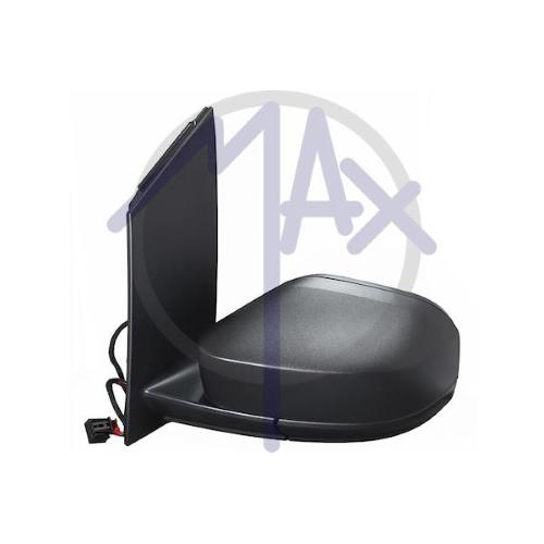 SPECCHIO RETROVISORE ELETTRICO VOLKSWAGEN CADDY 15>20 SINISTRO NERO RADIO CONTROL TERMICO 5PIN