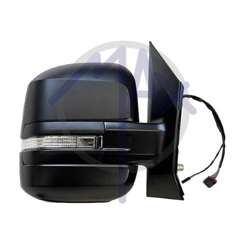 SPECCHIO RETROVISORE ELETTRICO MAN TGE DAL 2017 - VOLKSWAGEN CRAFTER DAL 2017 DX NERO C/FANA RIPIEG BLIS TERMICO