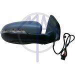 SPECCHIO RETROVISORE ELETTRICO VOLKSWAGEN GOLF VI 09>12 DX VERNICIABILE C/FANA L/CORT TERMICO 7PIN