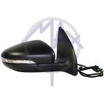 SPECCHIO RETROVISORE ELETTRICO VOLKSWAGEN GOLF VI 09>12 DX VERNICIABILE C/FANA L/COR RIPIEG TERMICO 13PIN