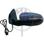 SPECCHIO RETROVISORE ELETTRICO VOLKSWAGEN GOLF VI 09>12 SX VERNICIABILE C/FANA L/COR RIPIEG TERMICO