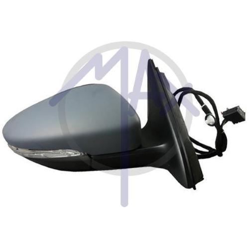 SPECCHIO RETROVISORE ELETTRICO VOLKSWAGEN JETTA 2011 DESTRO VERNICIABILE FANA L/CO RIPIEG MEMO TERMICO 13PIN