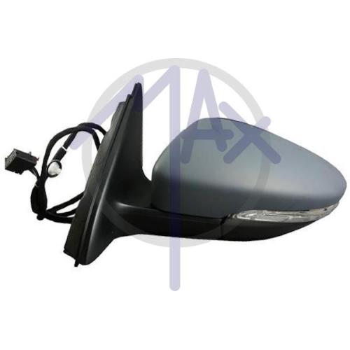SPECCHIO RETROVISORE ELETTRICO VOLKSWAGEN JETTA 2011 SINISTRO VERNICIABILE FANA L/CO RIPIEG TERMICO 9PIN