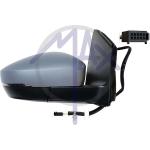 SPECCHIO RETROVISORE ELETTRICO VOLKSWAGEN POLO V 10>17 DX VERNICIABILE FANA TERMICO(CONNETTORE RETTANGOLARE)